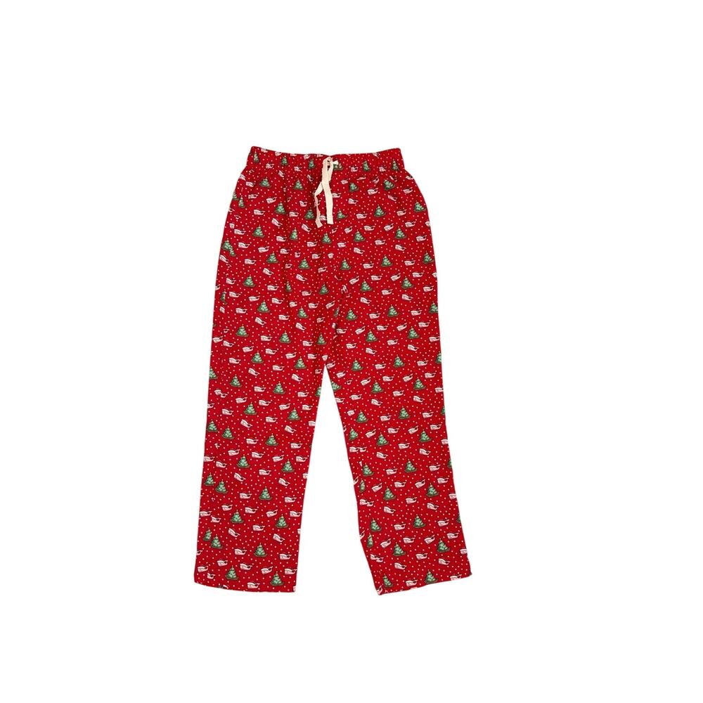 Vineyard Vines Skis and Trees Red Pajama Drawstring Lounge Pants Medium 10/12